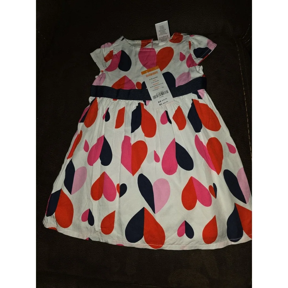 Gymboree prep perfect heart dress size 6 12 months‎ nwt